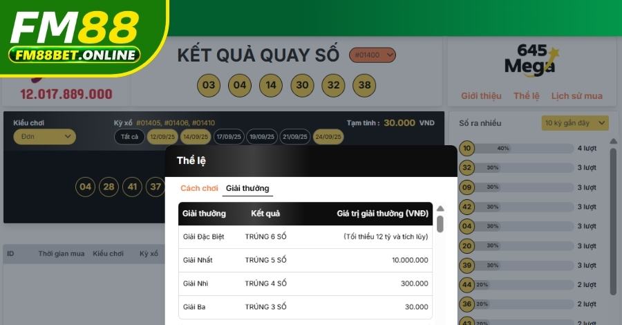 Mega 6/45 Fm88 Là Gì? Tìm Hiểu Cách Mua Vé Và Mẹo Chơi Mega 6/45 Fm88 Là Gì? Tìm Hiểu Cách Mua Vé Và Mẹo Chơi